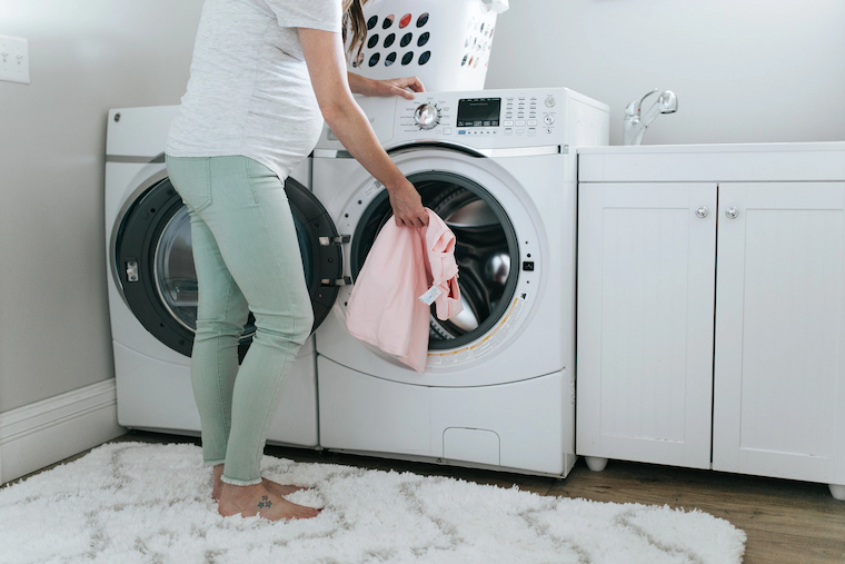 washing baby clothes