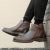 Hunter Zip Up Boots Dark Brown