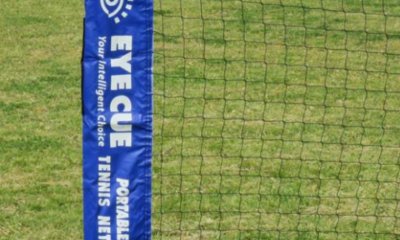 EyeCue Portable Tennis Net & Post Set - 6m